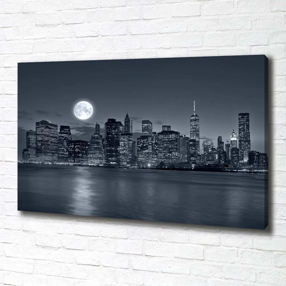 Imprimare tablou canvas New york, pe timp de noapte