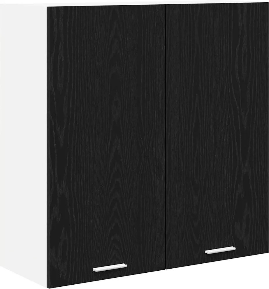 vidaXL Dulap suspendat Stejar Negru 80 x 31 x 80 cm Lemn compozit