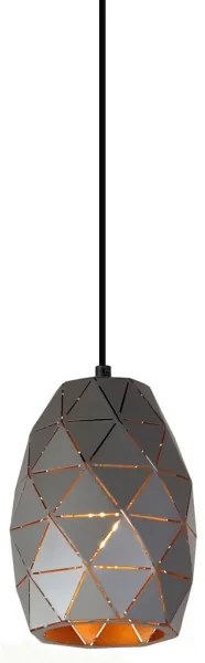 ITALUX MDM-3480/1 GR+GD - Lustră pe cablu HARLEY 1xE27/40W/230V antracit