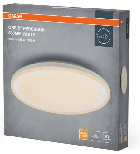 Osram - Plafonieră LED ORBIS PEDERSON, 36 W, 230 V, Ø 55 cm, alb