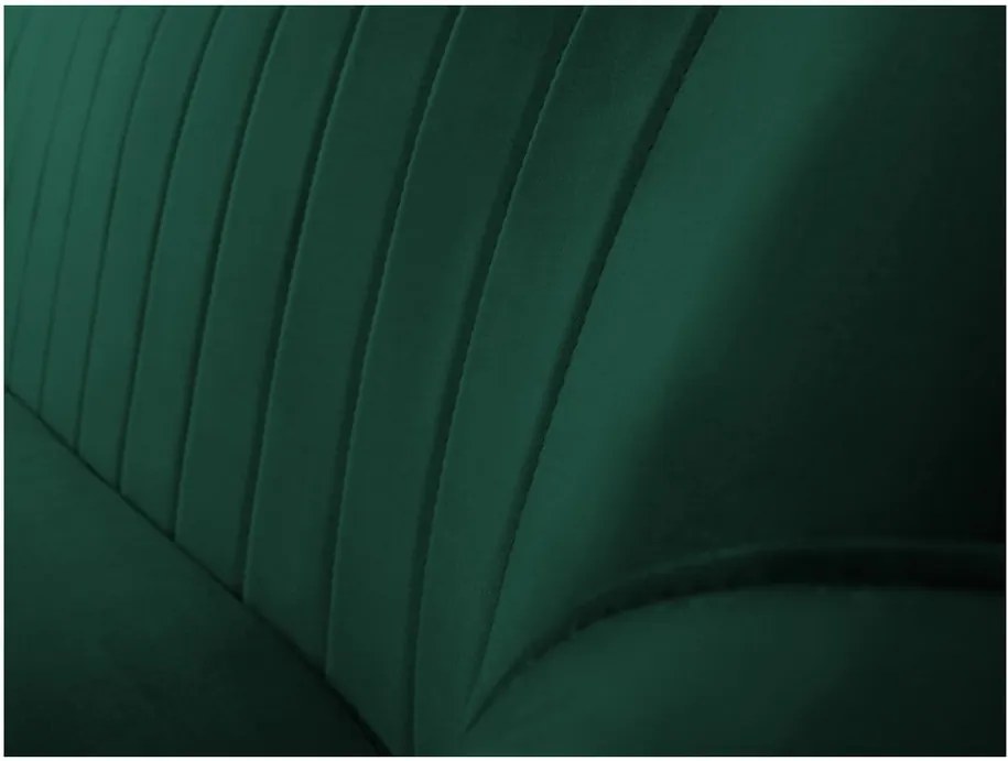 Canapea cu 2 locuri Mazzini Sofas BENITO cu picioare negre, verde