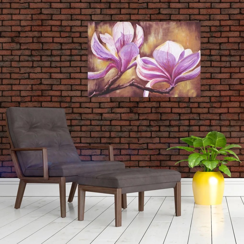 Tablou - Flori de magnolie (90x60 cm)