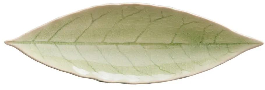 Platou mic din gresie ceramică Costa Nova Riviera, lungime 18 cm, verde