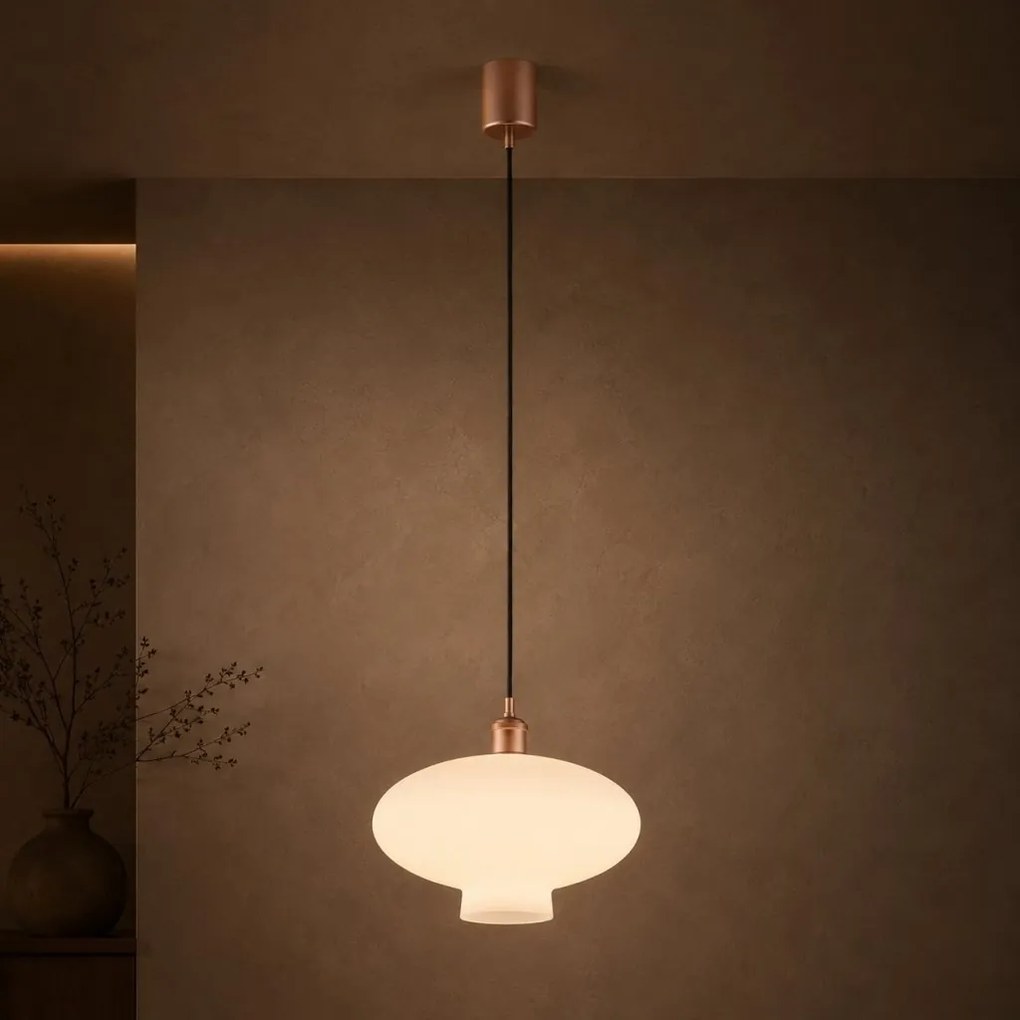 Lustra/pendul design decorativ TRESCO cupru/opal