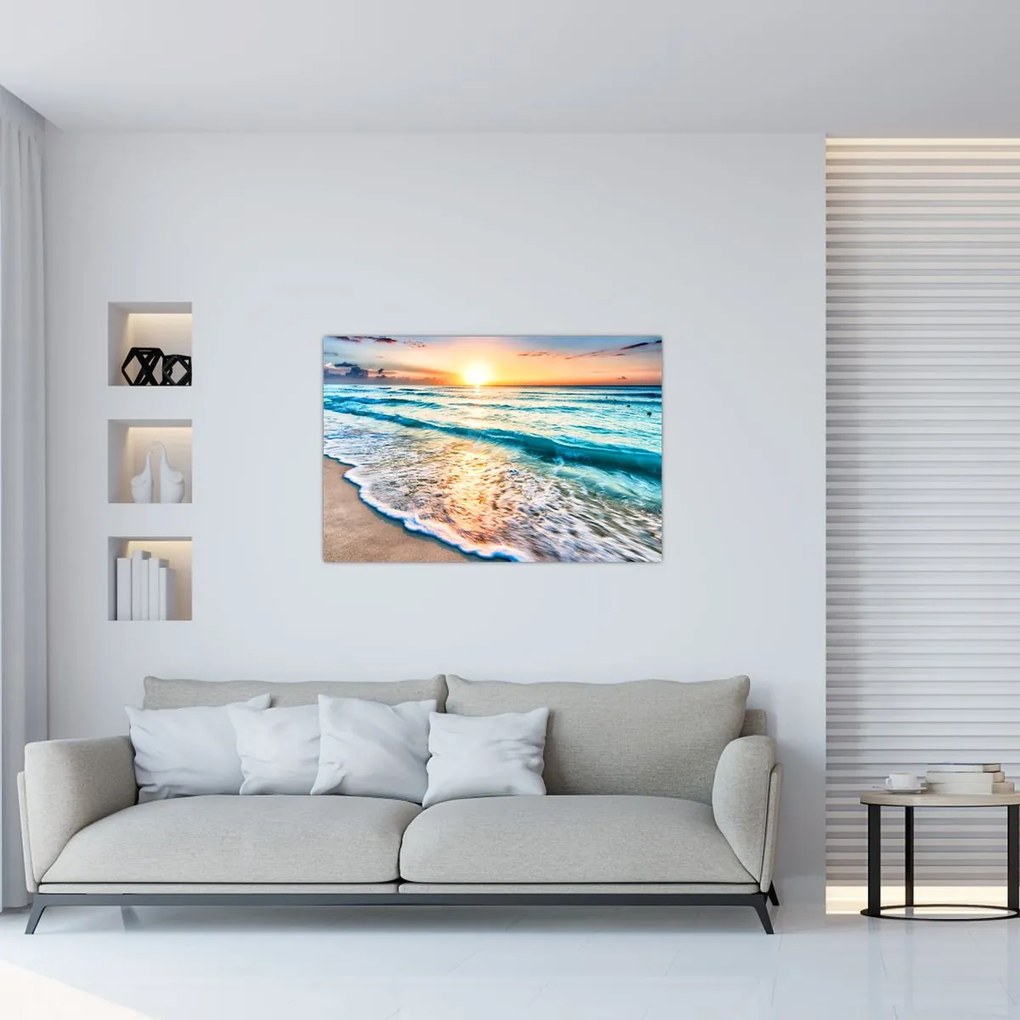 Tablou - Plaja de la mare (90x60 cm)