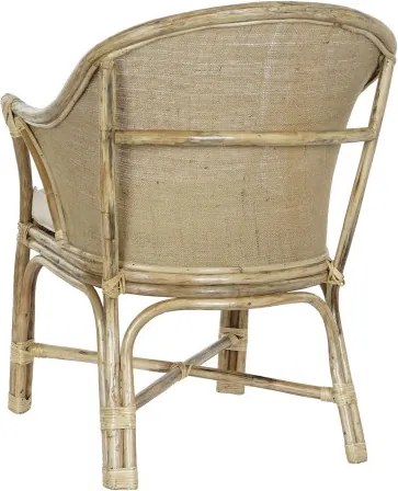 Fotoliu din rattan si bumbac