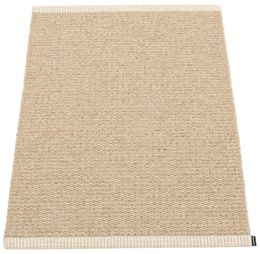 Covor pentru exterior și interior bej 60x85 cm Mono Light Nougat – Pappelina