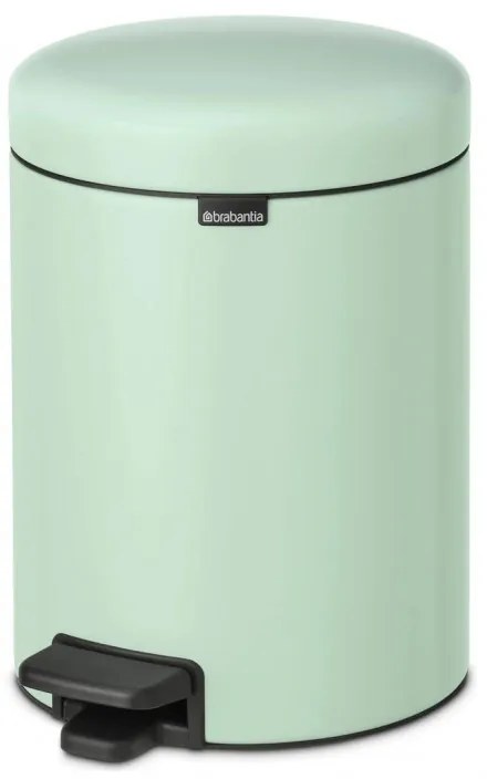 Cos de gunoi cu pedala Brabantia NewIcon 1008839, 5 L, Inchidere lina, Baza antiderapanta, Verde deschis