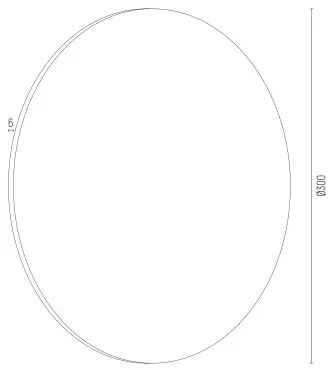 Aplica LED de perete cu lumina ambientala design modern Oregon plus rosu 30cm