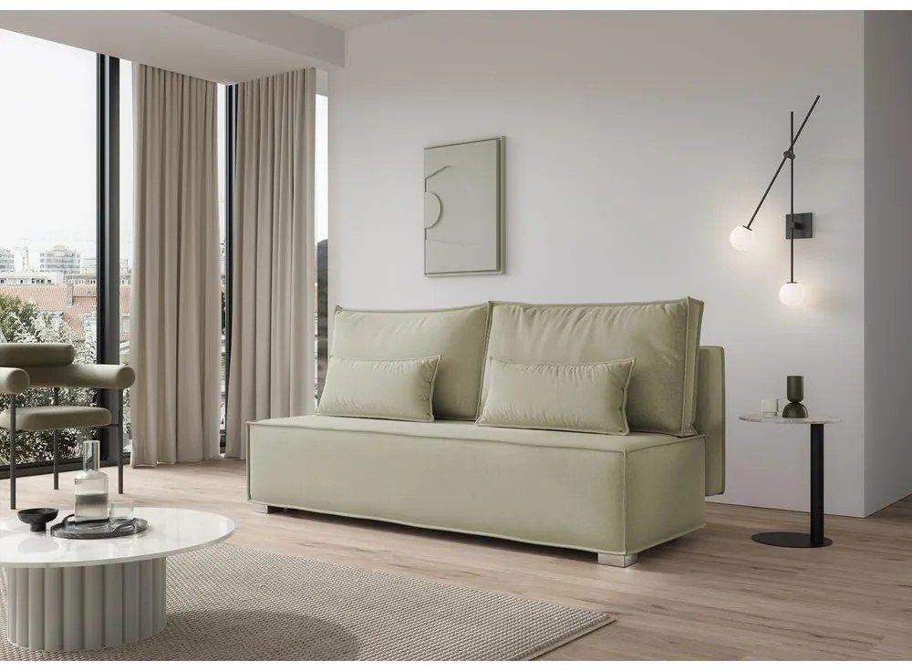 Canapea trei locuri Bale  (bej + argintiu). 1099364