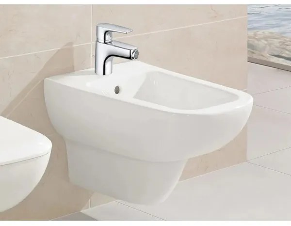 Baterie bideu cu ventil pop-up, Kludi Pure&Solid, crom, 342160575