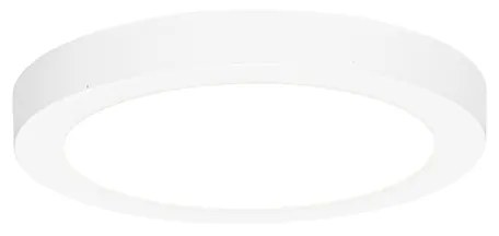 Spotlight îngropat sau montat pe suprafață alb 18 cm inclusiv LED cu dimmer 3 trepte la cald - Trans