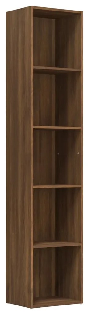 815437 vidaXL Bibliotecă, stejar maro, 40x30x189 cm, lemn prelucrat