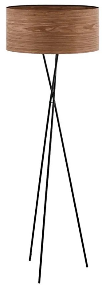 Eglo 33705 - Lampă de podea CANNAFESCA 1xE27/60W/230V maro/negru