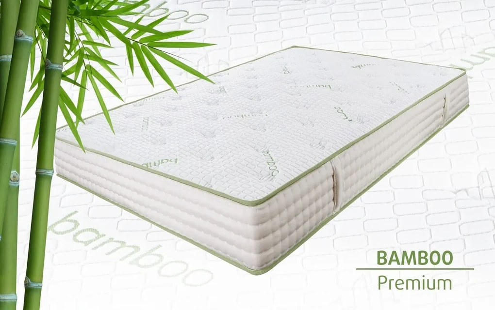 Saltea Ortopedica, Hipoalergenica, Premium Bamboo Memory Latex, 180x200 cm, H 26 cm, Arcuri Pocket, 7 Zone de Confort