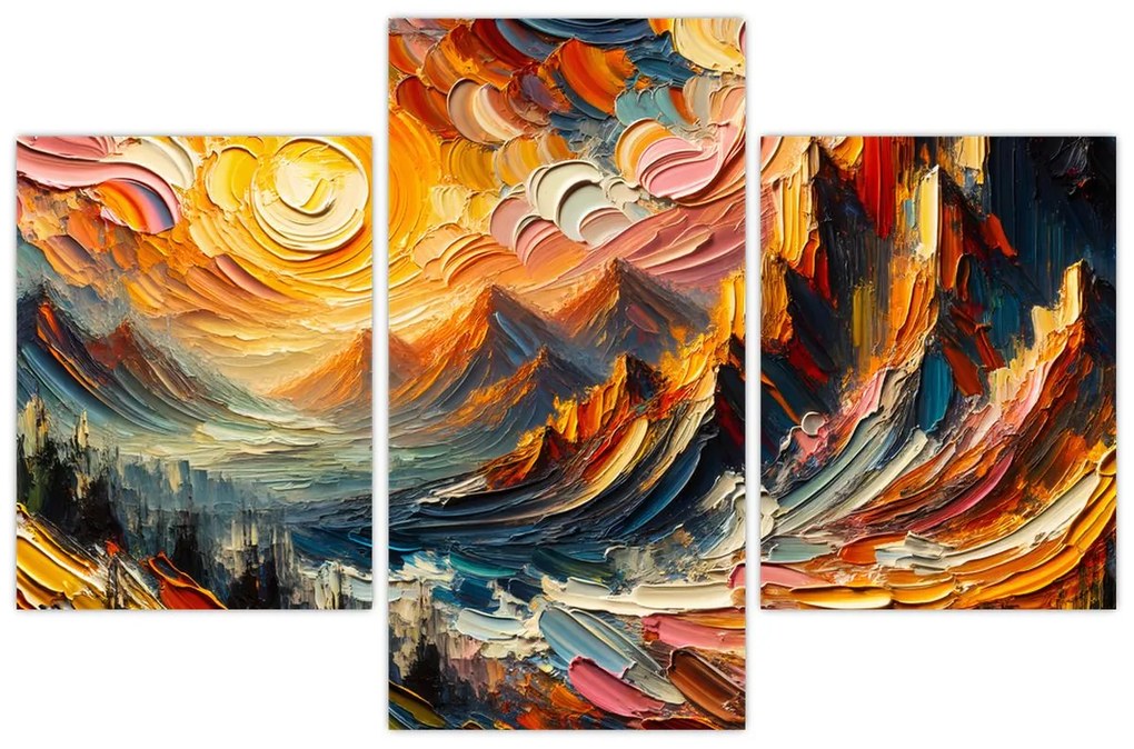 Tablou - Munte acoperit de soare (90x60 cm)