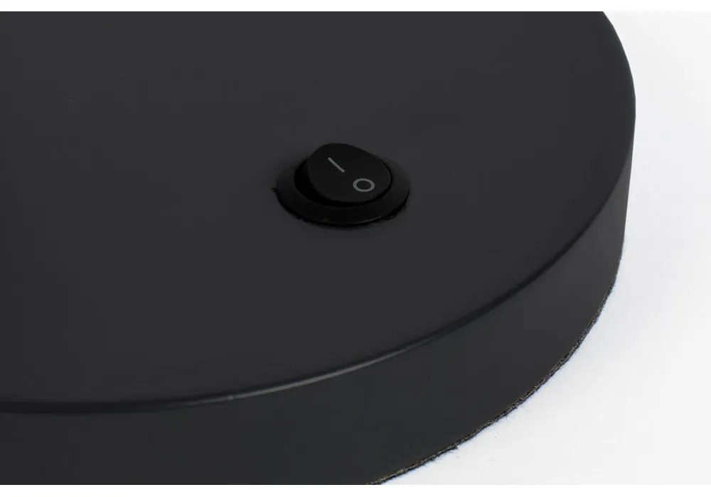 Veioză neagră cu abajur din metal (înălțime 60 cm) Hajo – White Label