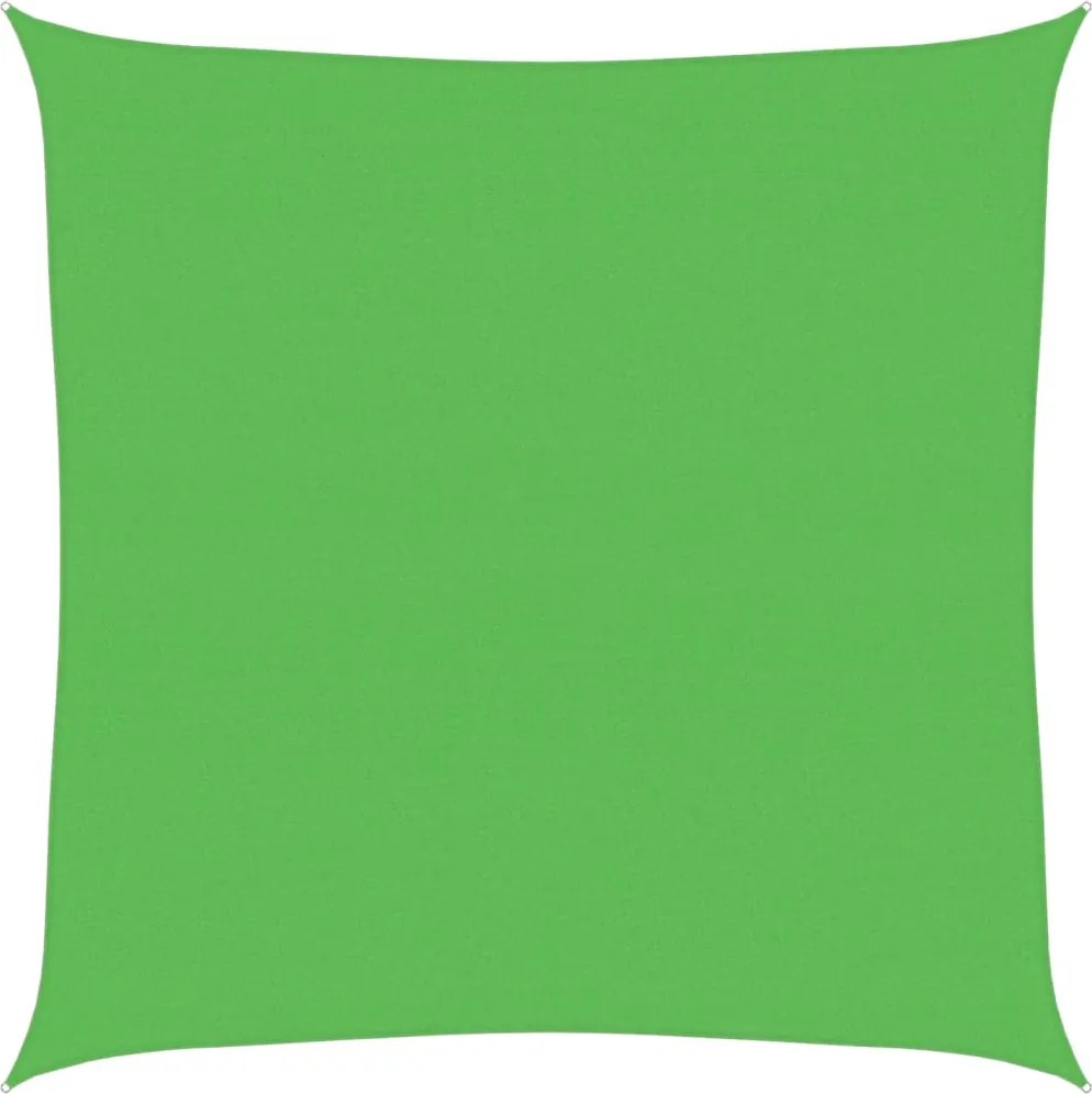 vidaXL Pânză parasolar, verde deschis, 4,5x4.5 m, HDPE, 160 g/m²