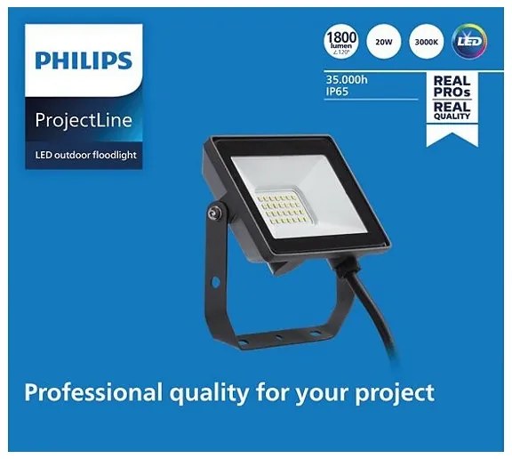 Proiector LED de exterior PROJECTLINE LED/20W/230V IP65 3000K Philips