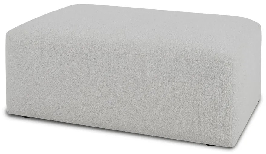 Modul pentru canapea alb cu tapițerie din stofă bouclé Roxy – Scandic