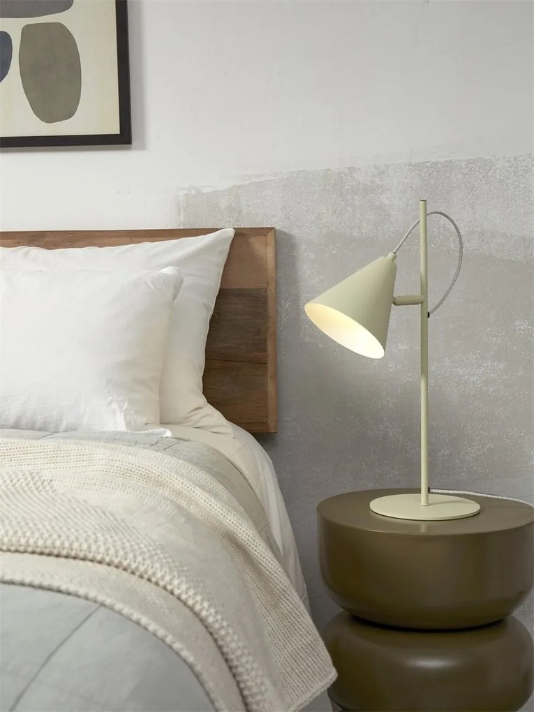 Veioza/Lampa de masa din metal Lisbon soft green