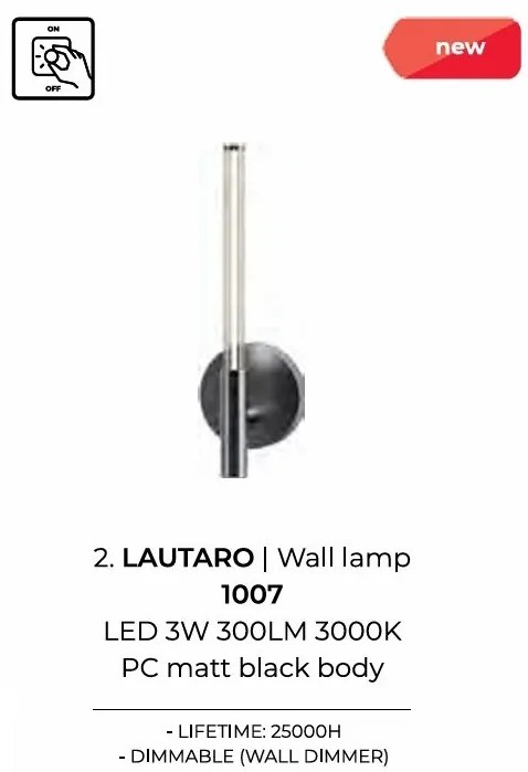 Aplica de perete LED design minimalist LAUTARO