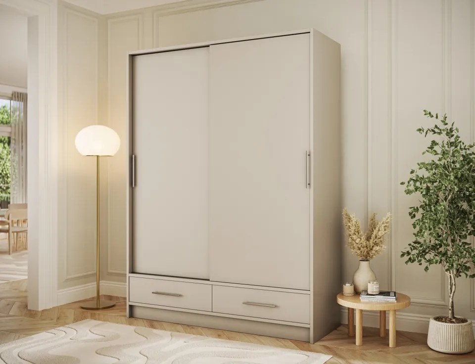 Dulap cu uși glisante Estantte II, 150x60x200 cm – Cashmere