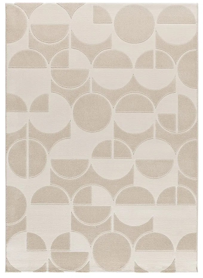 Covor crem-fildeș 160x230 cm Flora – Universal