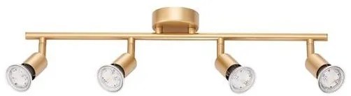 Plafonirea cu 4 spoturi design minimalist LUP aurie