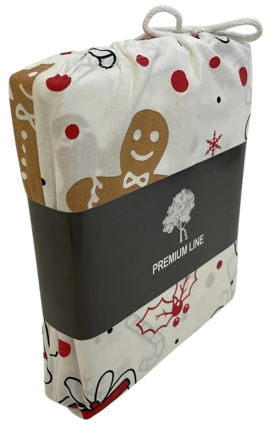 Lenjerie de pat din bumbac GINGER JOY albă Dimensiune lenjerie de pat: 70 x 90 cm | 140 x 200 cm