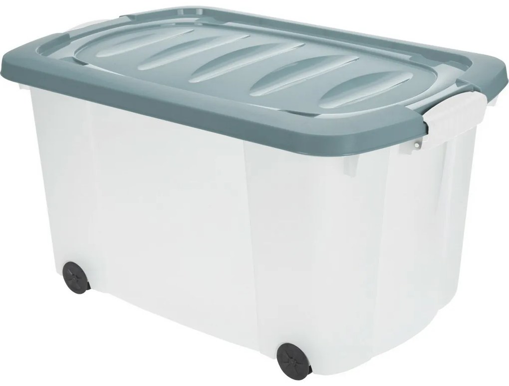 Cutie de depozitare cu roți, 60 x 39 x 32 cm,verde