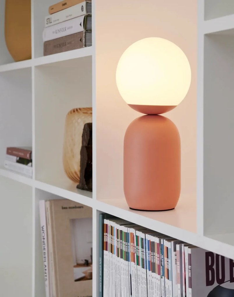 Veioza, lampa de masa design modern Notti terracotta