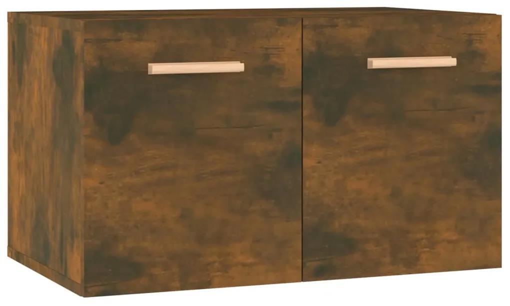 817597 vidaXL Dulap de perete, stejar fumuriu, 60x36,5x35 cm, lemn prelucrat