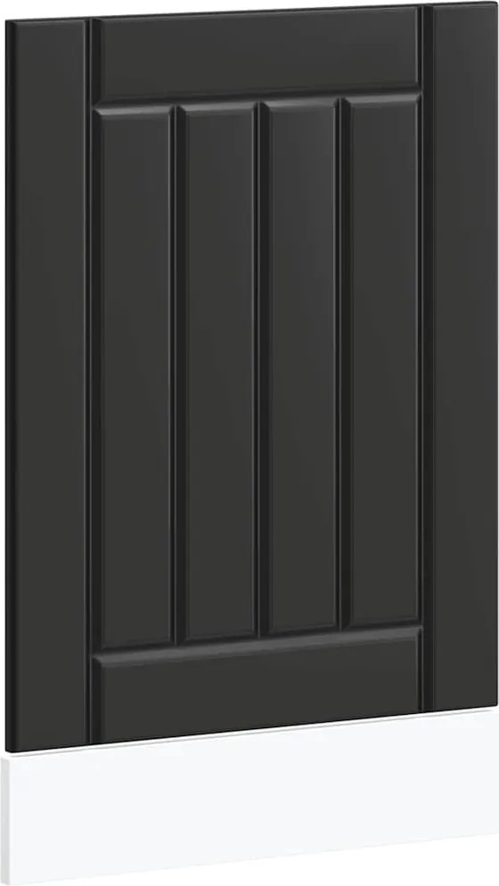 vidaXL Panou pentru mașină de spălat vase „Lucca” lemn negru prelucrat