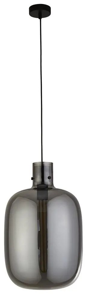 Lustra, Pendul design modern minimalist Barrel fumuriu