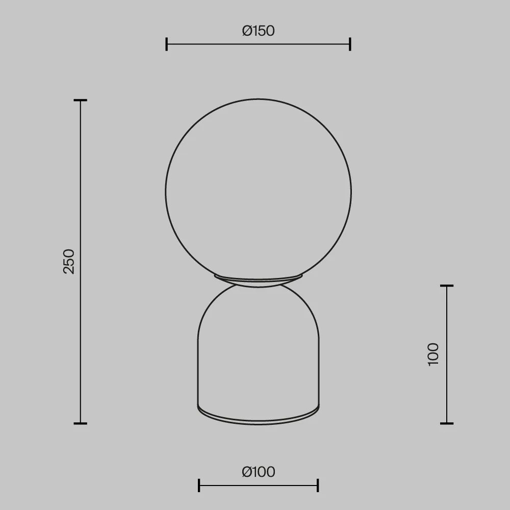 Veioza, Lampa de masa din travertin TAVO