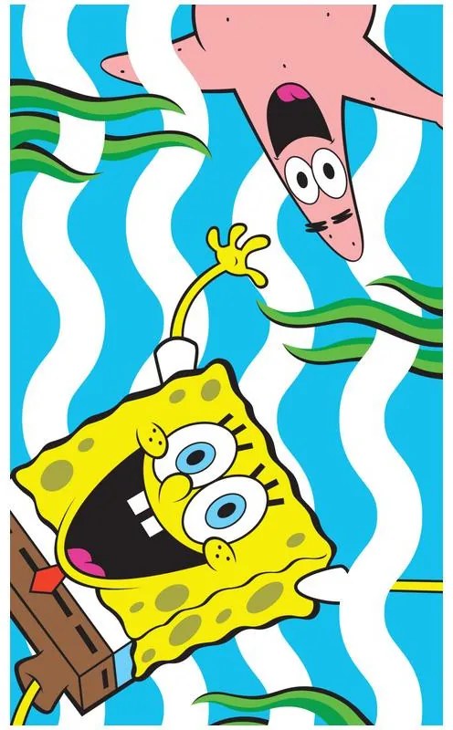 SpongeBob Seaweed prosop de mână și față, prosop 30x50cm