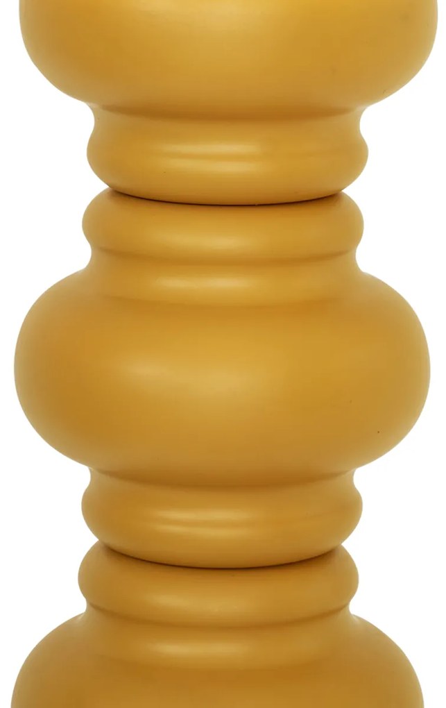 Lampă de podea retro galben muștar cu sticlă mată - Fedde