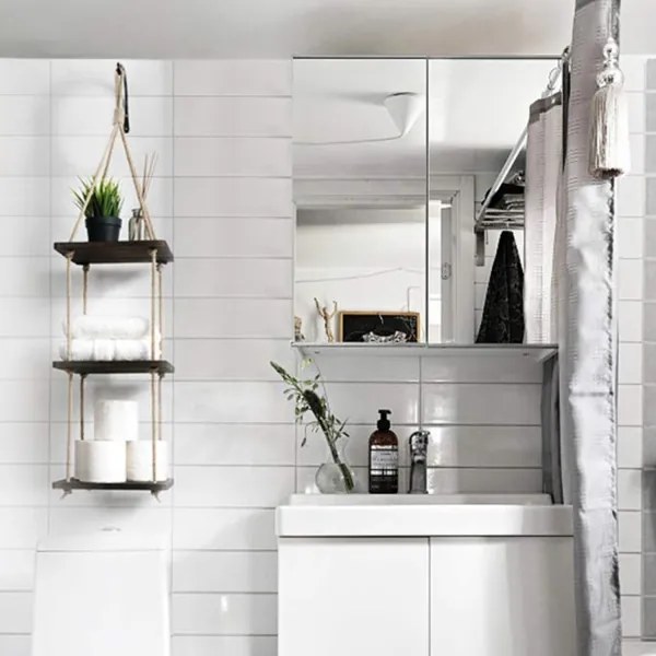 Etajeră suspendată 90x25 cm molid