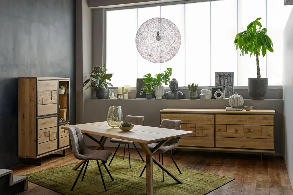 Măsuță lemn masiv Cafea Prime Personalizabilă, 39 × 65 × 123 cm - Tabac