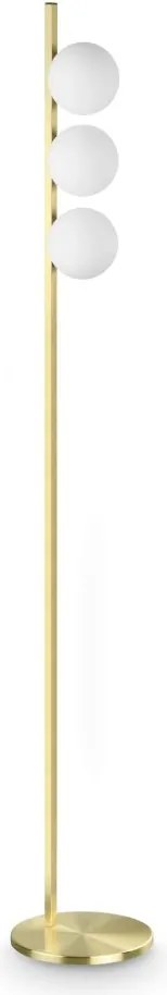Lampa de podea moderna BINOMIO PT3 OTTONE