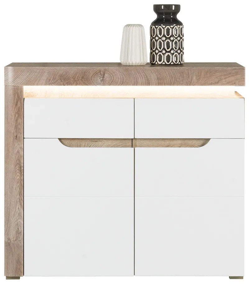 Irma Im-03 Oak/ White High Gloss Comoda