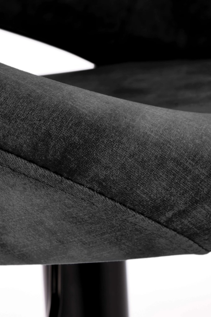 Scaun tip bar Herlinda (negru). 1039563