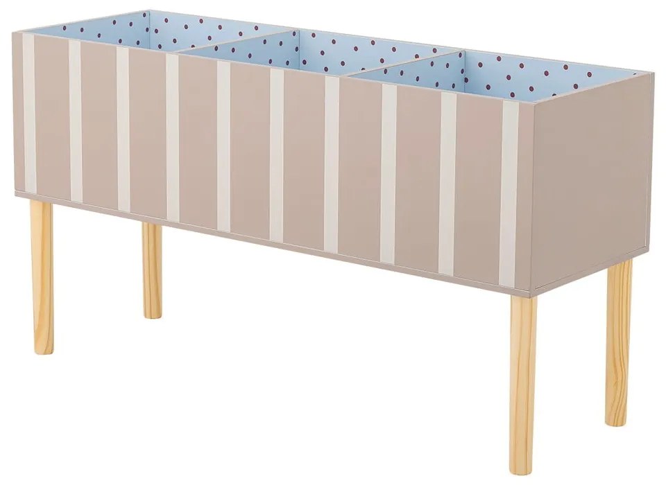 Bibliotecă de copii bej 90x50x30 cm Salam – Bloomingville Mini