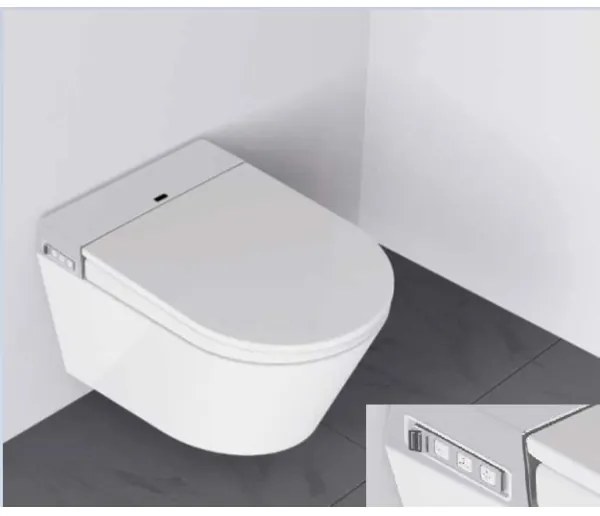 BATH DELUXE 21-040-02-11-00 - WC suspendat cu bideu TISVILDELEJE 1600W/230V alb + telecomandă