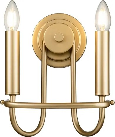 Kichler KL-CAPITOL-HILL2-PNBR - Aplică de perete CAPITOL HILL 2xE14/40W/230V, auriu