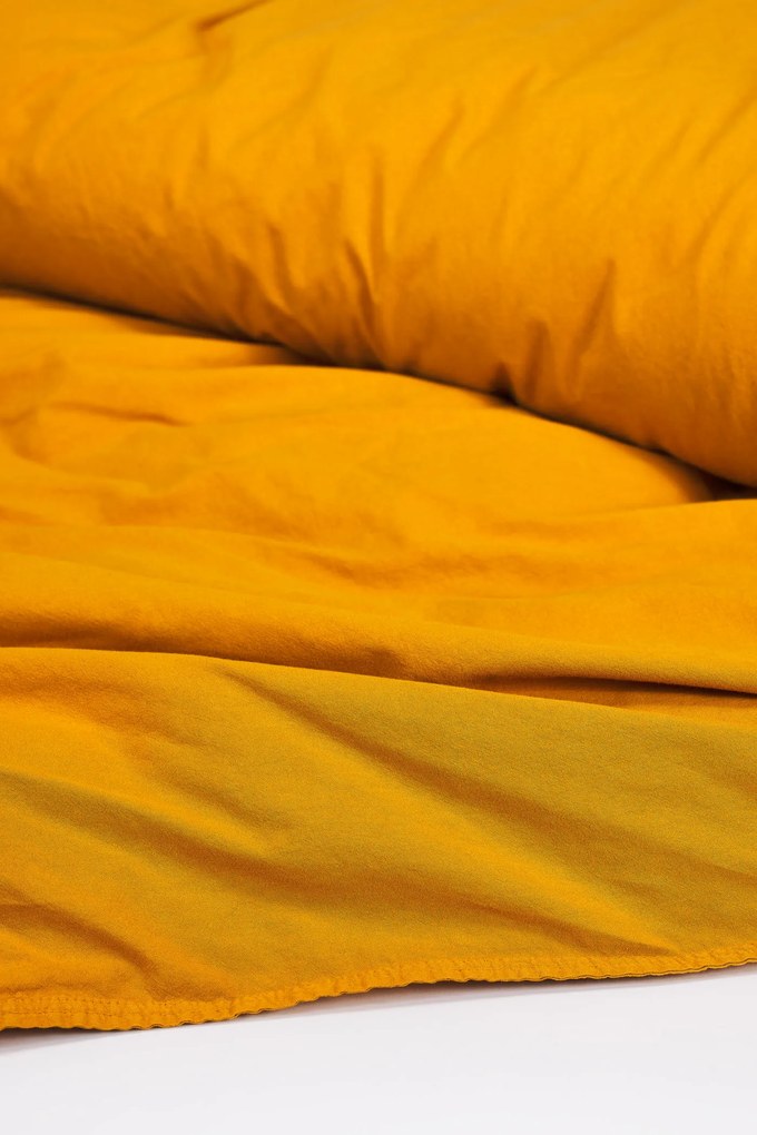 Stonewashed Mustard mustar 220x200 cm