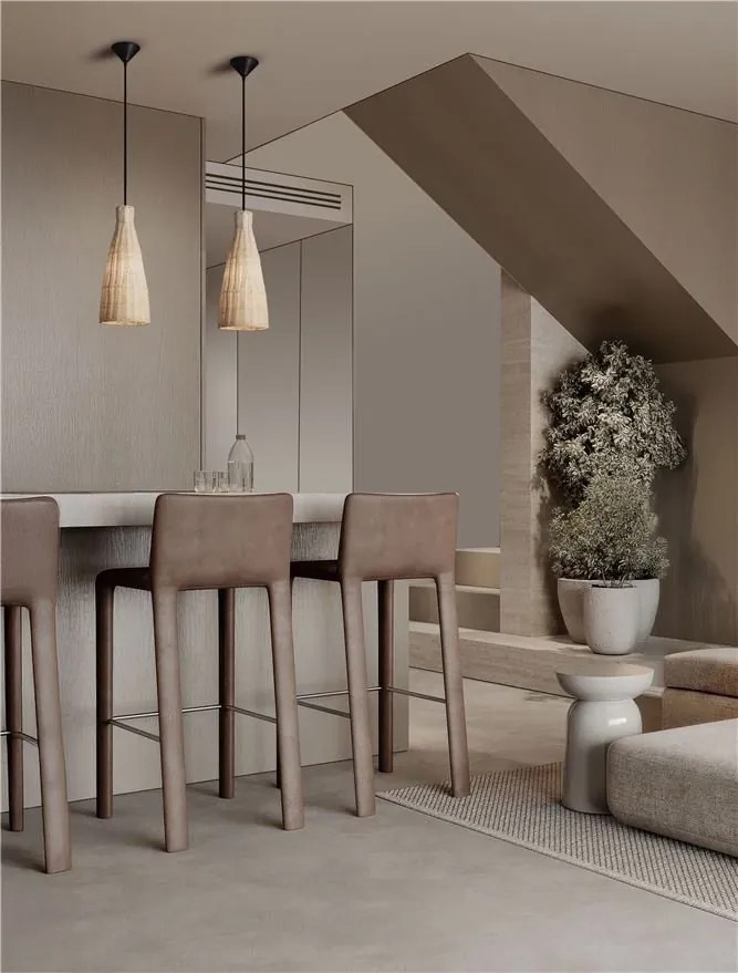 Pendul ratan design natural RIELO