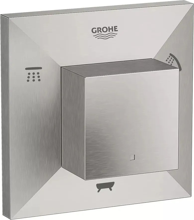 Comutator incastrat Grohe Allure Brilliant 5 cai crom periat Supersteel