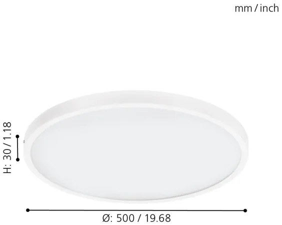 Eglo 97275 - Plafonieră LED dimabilă FUEVA 1 LED/25W/230V